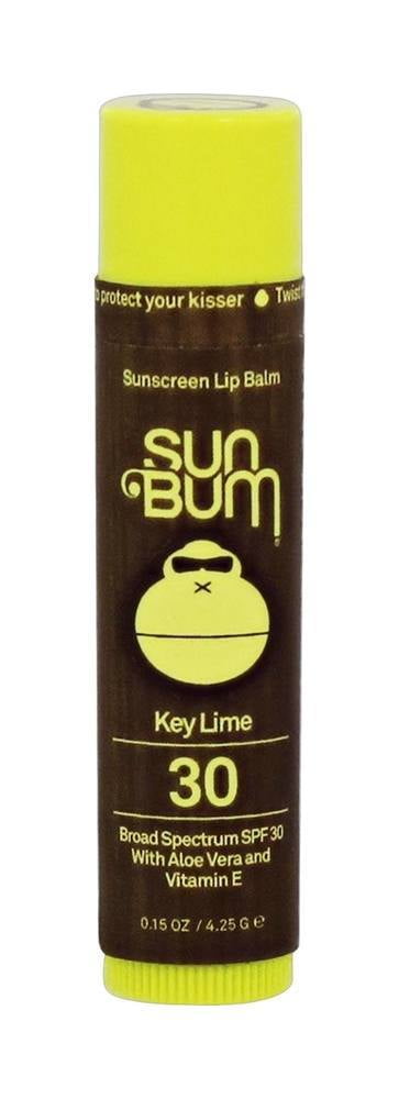 Sun Bum - Sunscreen Lip Balm Key Lime 30 SPF - 0.15 oz. (pack of 3) Cailyn - Pearly Shimmer Lip Balm #05 Sexy Red - 4g/0.14oz